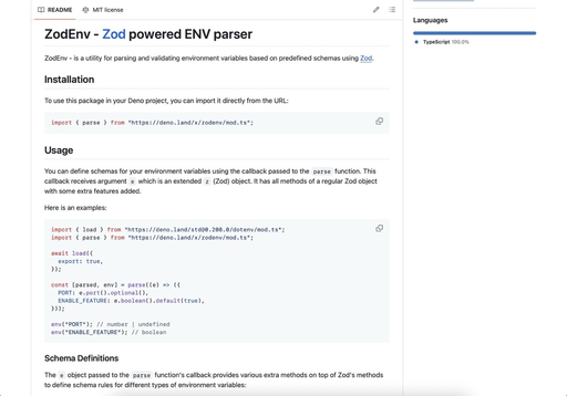 ZodEnv - Zod powered ENV file parser